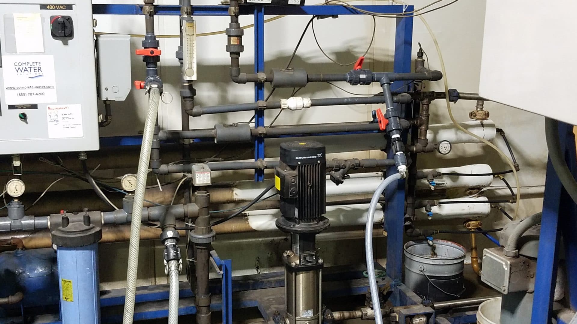 clean in place system, complete water solutions, reverse osmosis system service