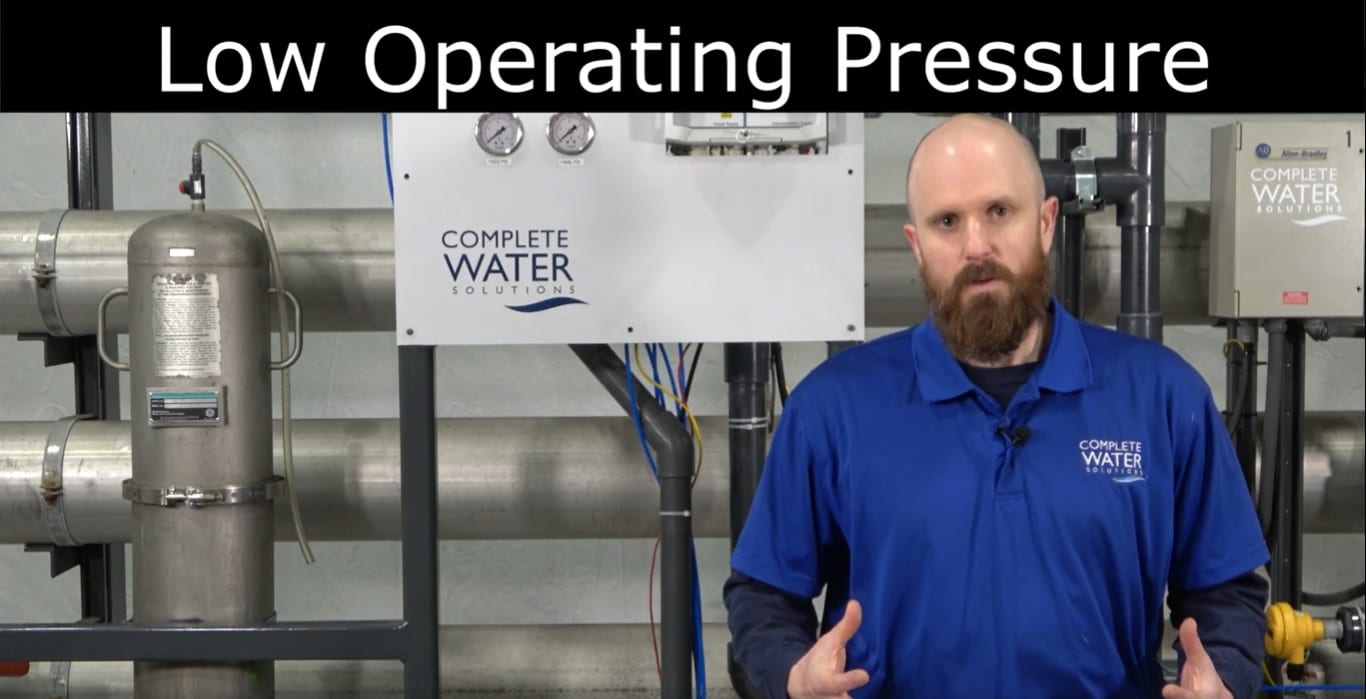 ro troubleshooting, low permeate flow, complete water solutions