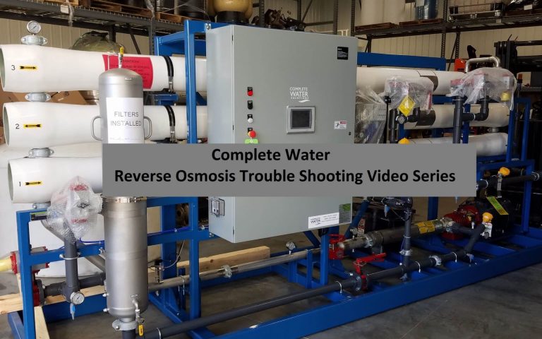 reverse osmosis troubleshooting, complete water solutions, ro troubleshooting
