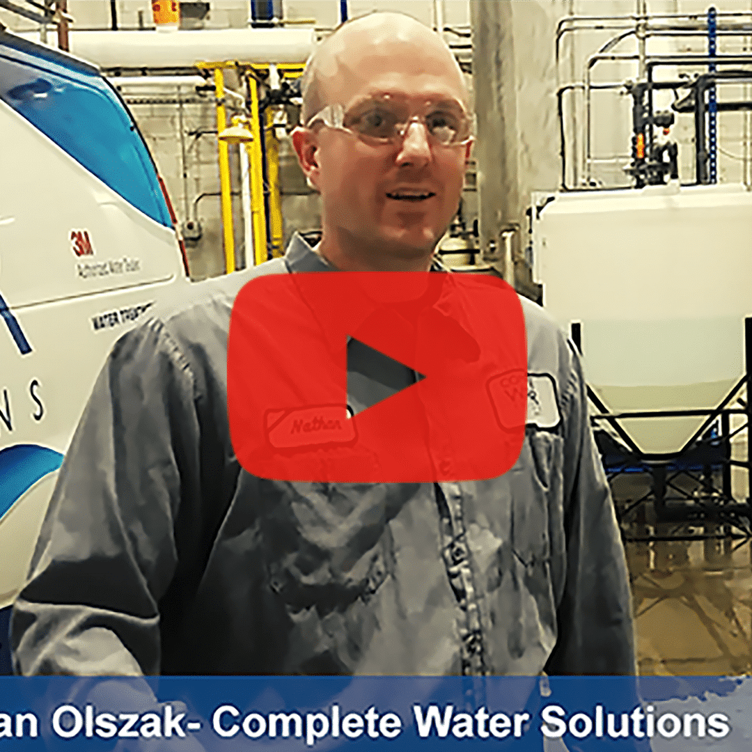 nate olszak, complete water solutions, water system sanitization